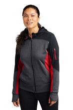 Load image into Gallery viewer, Sport-Tek Ladies Tech Fleece Full-Zip Hooded Jacket - #LST245