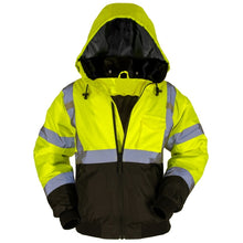 Load image into Gallery viewer, ANSI Class 3 Hi Viz Safety Bomber Jacket- #MAX605
