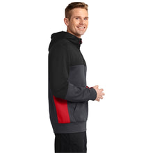 Load image into Gallery viewer, Sport-Tek Tech Fleece Colorblock Full-Zip Hooded Jacket - #ST245