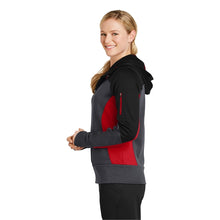 Load image into Gallery viewer, Sport-Tek Ladies Tech Fleece Full-Zip Hooded Jacket - #LST245