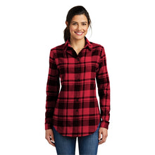 Load image into Gallery viewer, Port Authority Ladies Plaid Flannel Tunic - #LW668