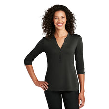 Load image into Gallery viewer, Port Authority Ladies UV Choice Pique Henley - #LK750