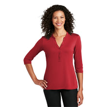 Load image into Gallery viewer, Port Authority Ladies UV Choice Pique Henley - #LK750