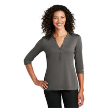 Load image into Gallery viewer, Port Authority Ladies UV Choice Pique Henley - #LK750