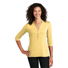 Load image into Gallery viewer, Port Authority Ladies UV Choice Pique Henley - #LK750