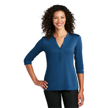 Load image into Gallery viewer, Port Authority Ladies UV Choice Pique Henley - #LK750