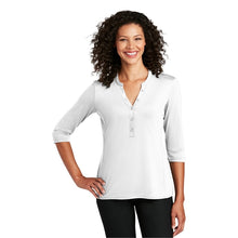 Load image into Gallery viewer, Port Authority Ladies UV Choice Pique Henley - #LK750